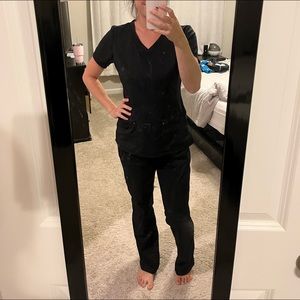 Healing Hands Black Pair of Scrubs size Small